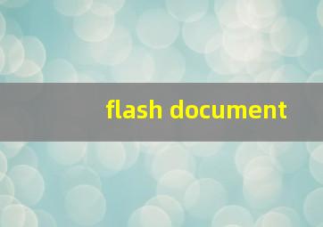 flash document